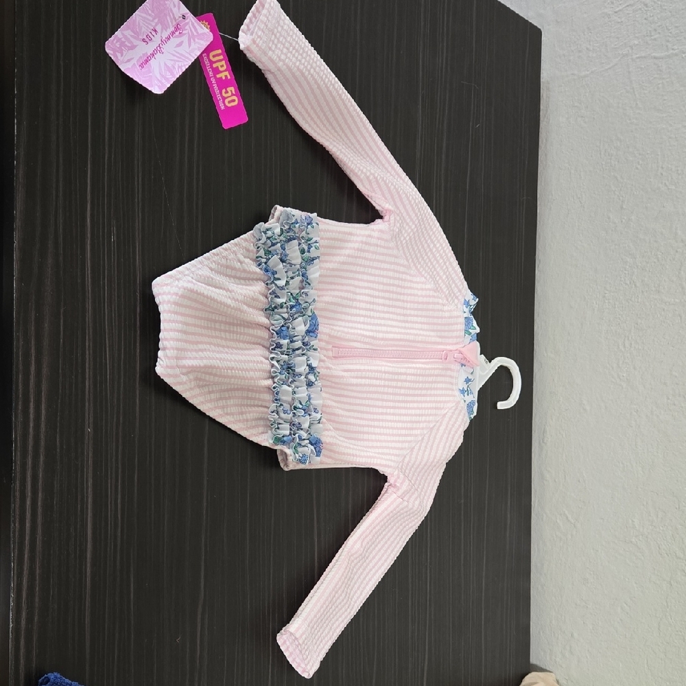 Tommy Bahama Pink and Blue Kids Swim One Piece